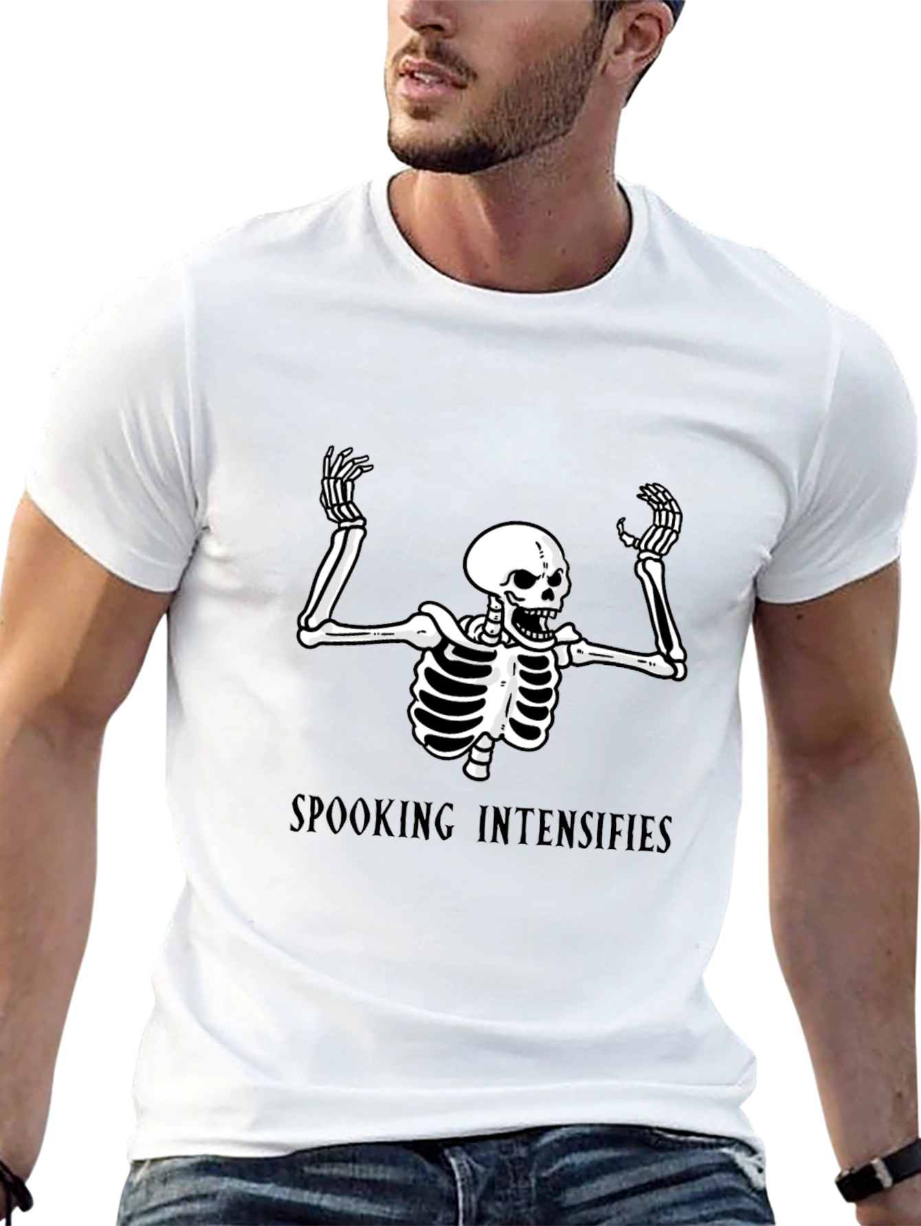 Spooking Intensifies Black Graphic Tee