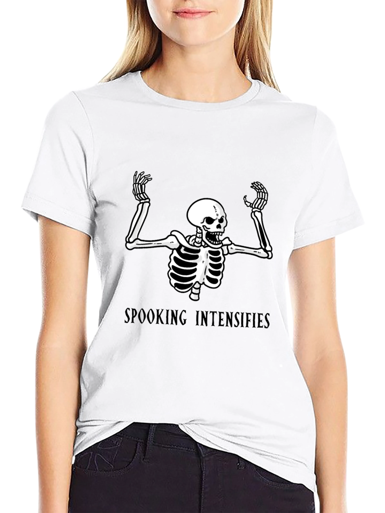 Spooking Intensifies Black Graphic Tee