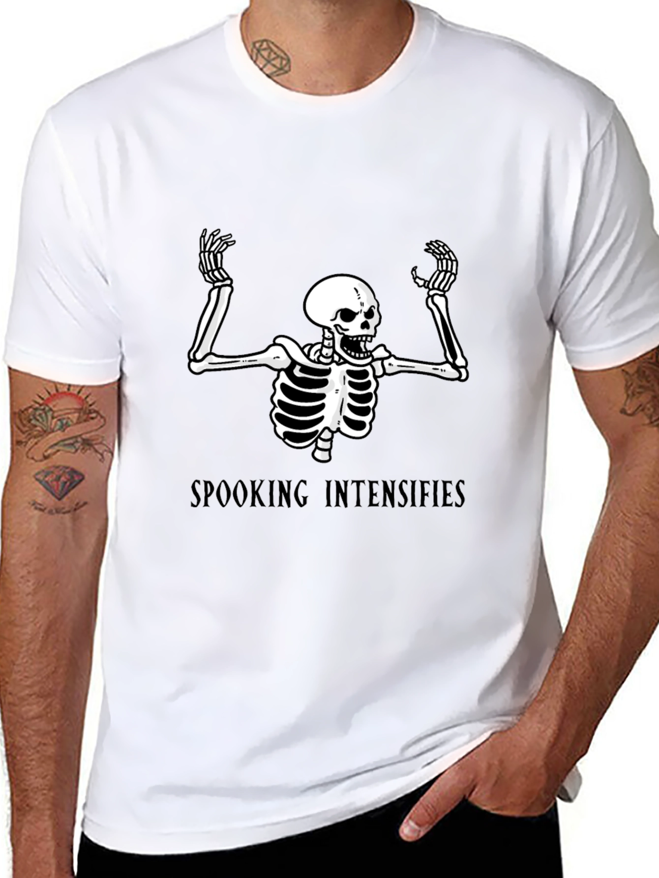 Spooking Intensifies Black Graphic Tee