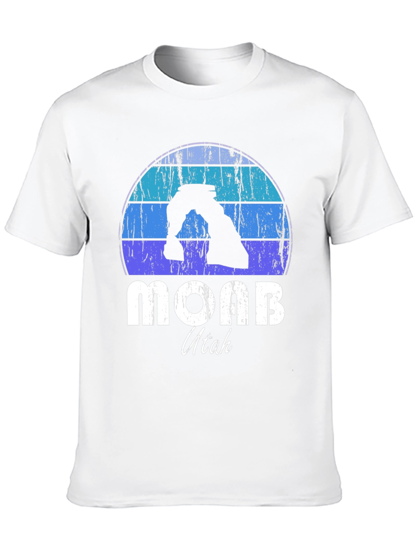 Moab Utah Retro Style Black T-Shirt