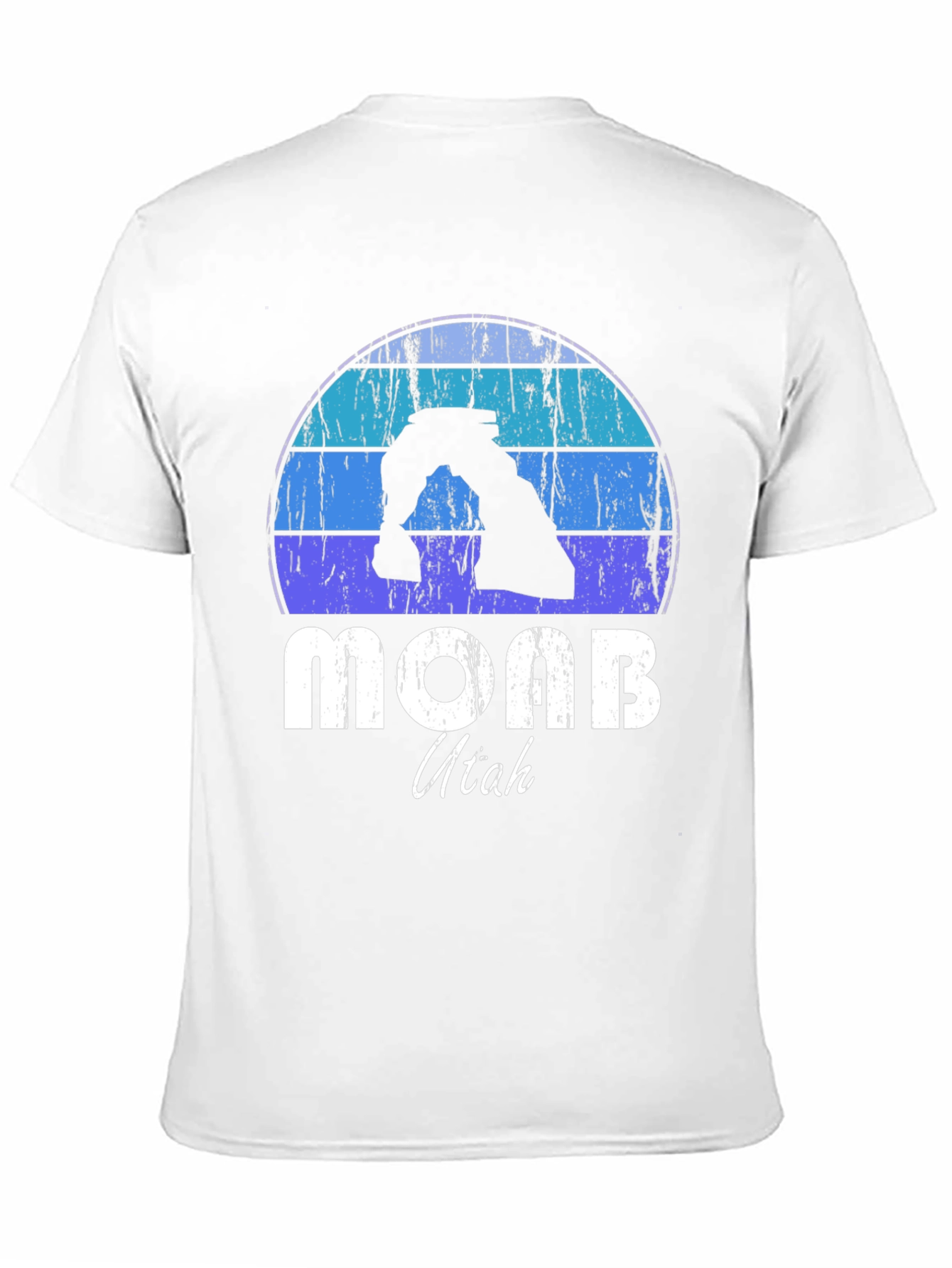 Moab Utah Retro Style Black T-Shirt