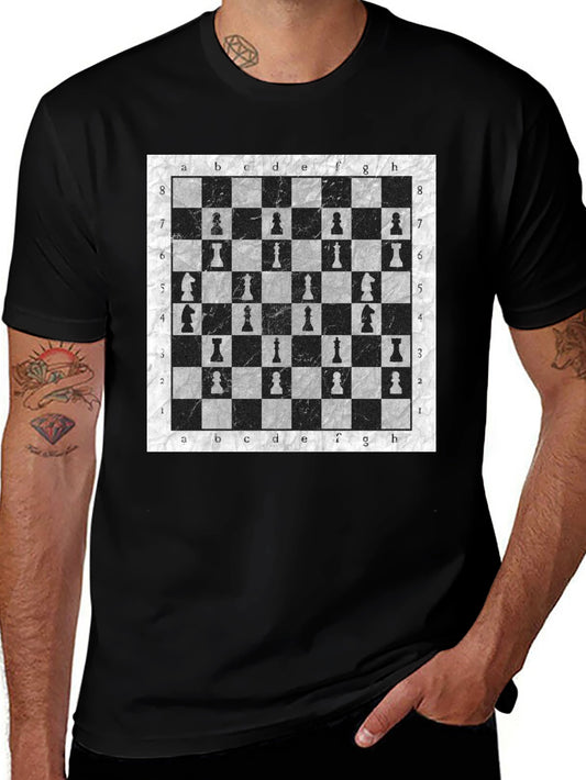 Chessboard Pattern T-Shirt | Stylish Unisex Tee