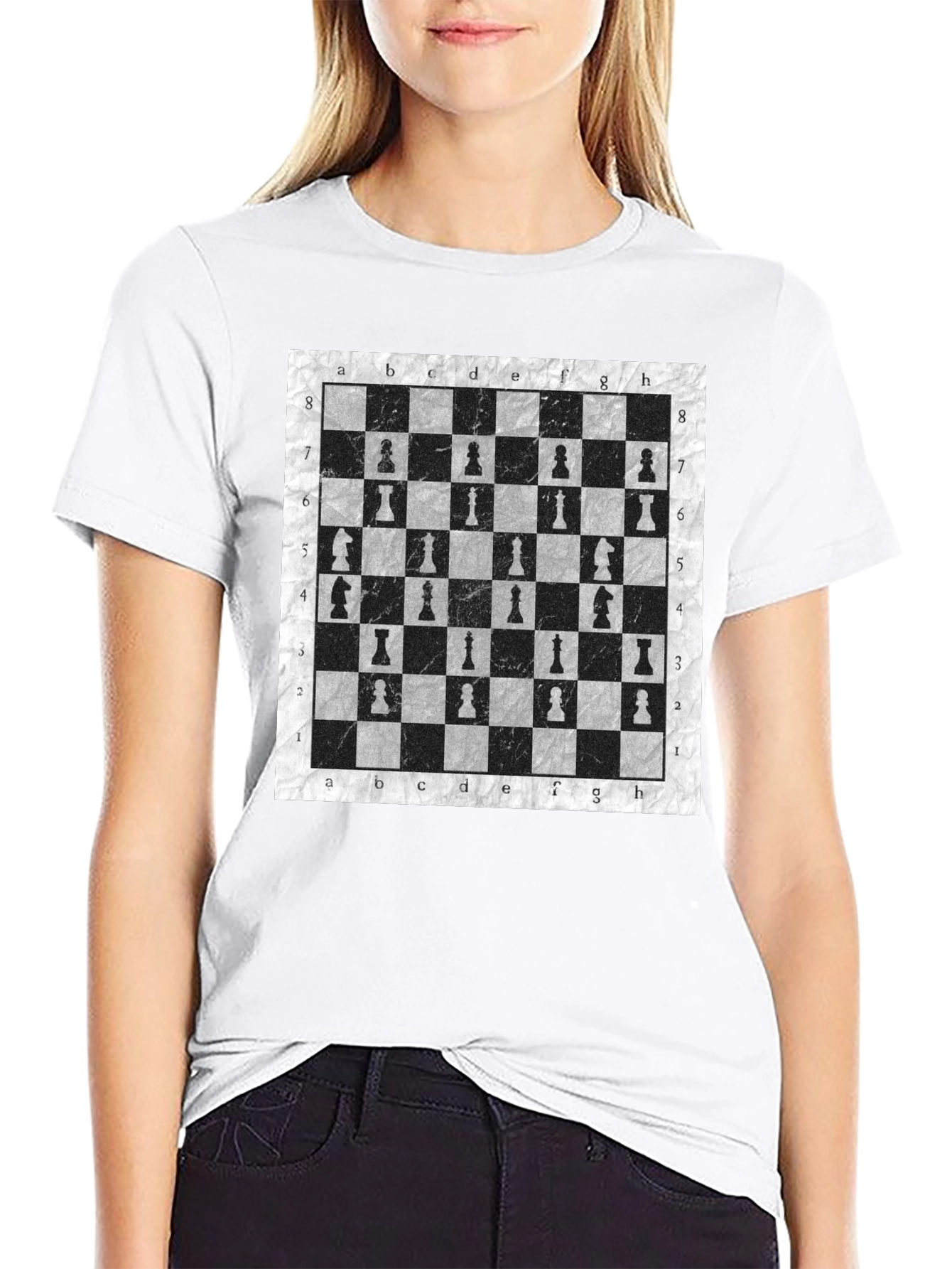 Chessboard Pattern T-Shirt | Stylish Unisex Tee
