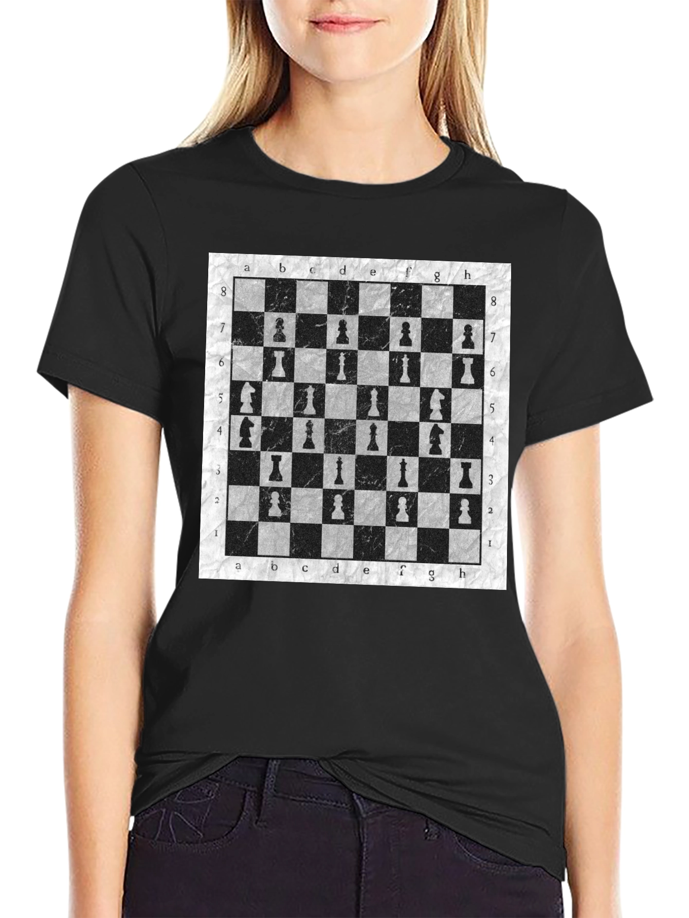 Chessboard Pattern T-Shirt | Stylish Unisex Tee