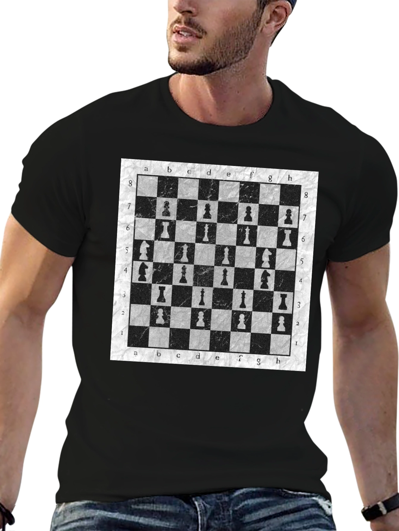 Chessboard Pattern T-Shirt | Stylish Unisex Tee