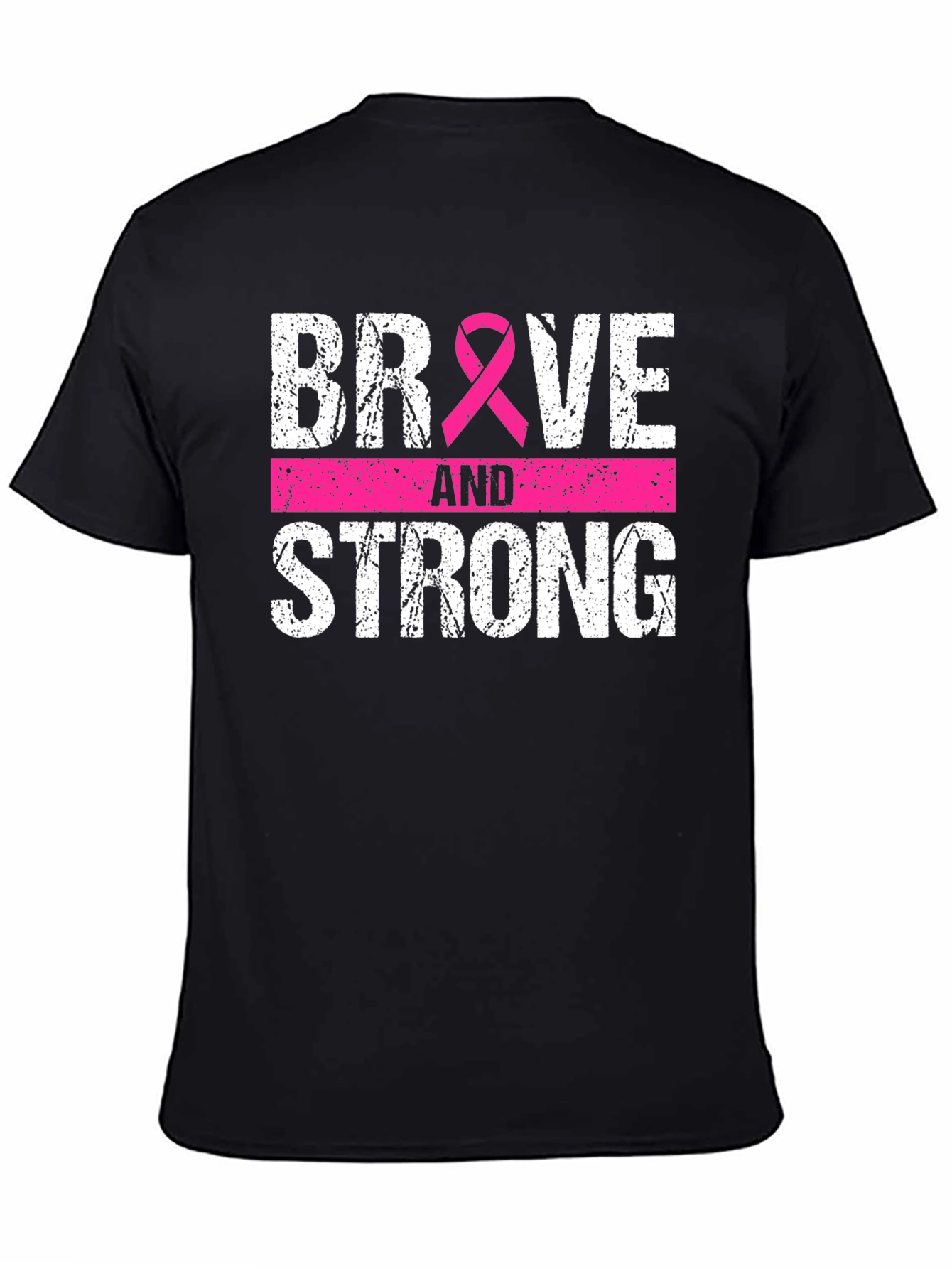 Brave and Strong Breast Cancer Awareness Tee