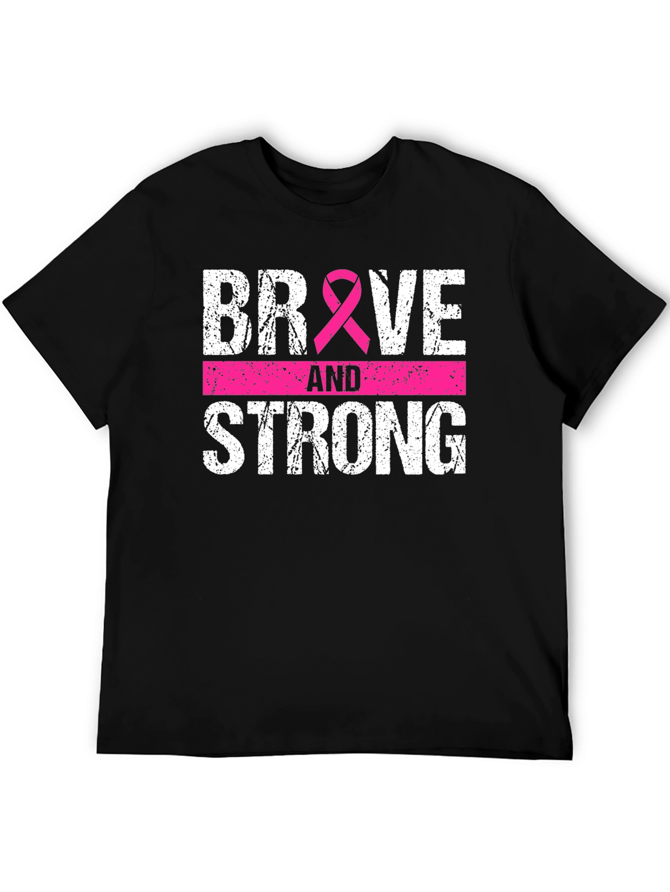 Brave and Strong Breast Cancer Awareness Tee
