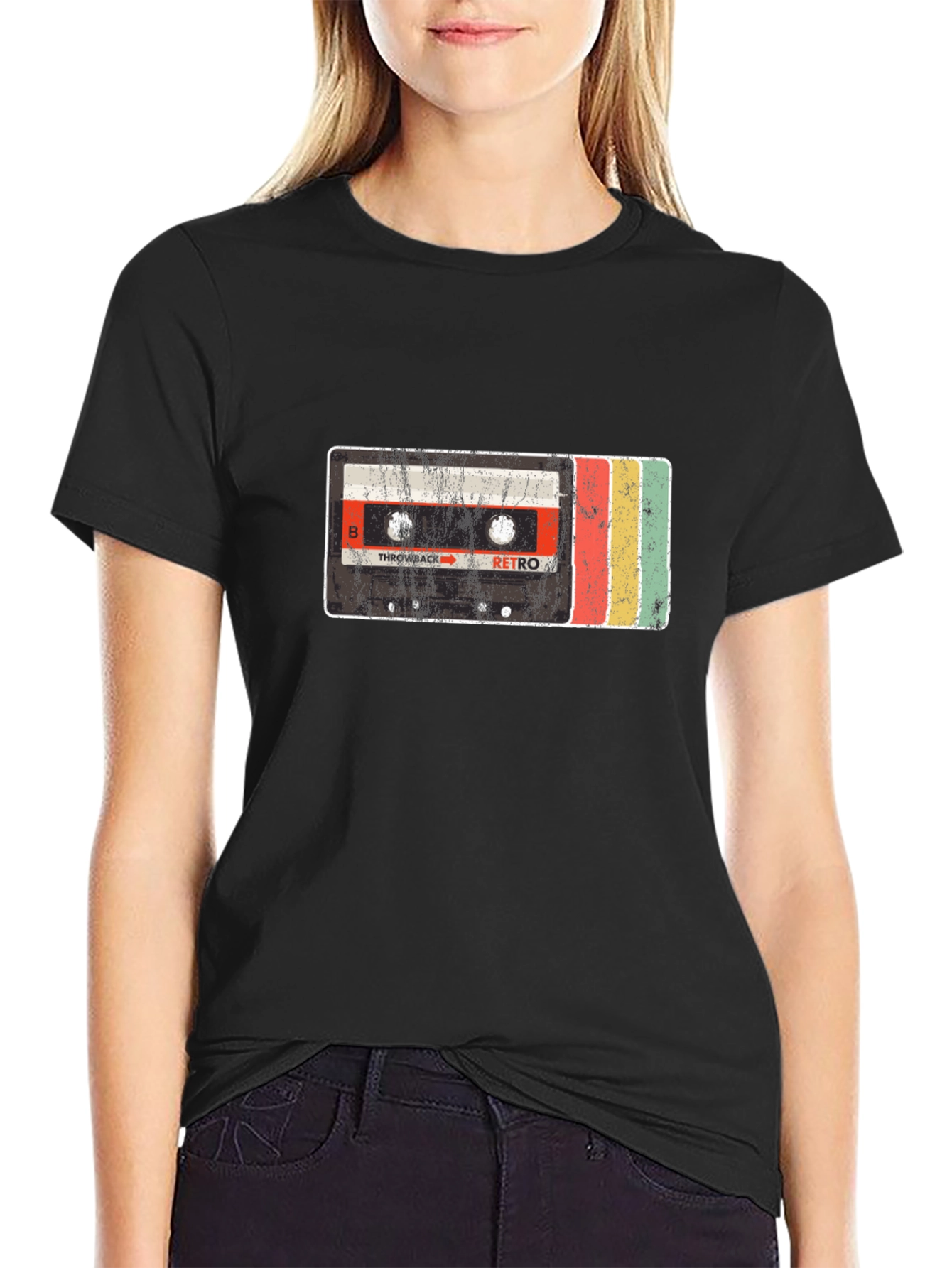 Retro Cassette Tape Graphic Tee - Throwback Style
