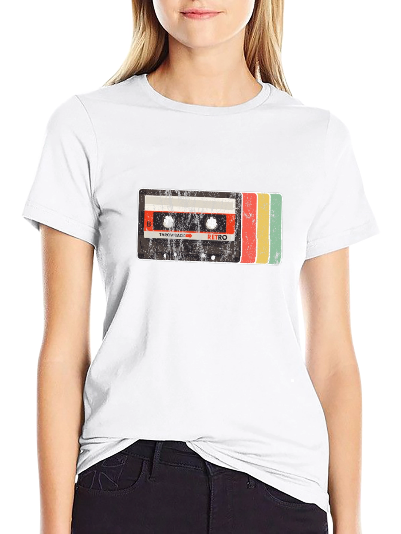 Retro Cassette Tape Graphic Tee - Throwback Style