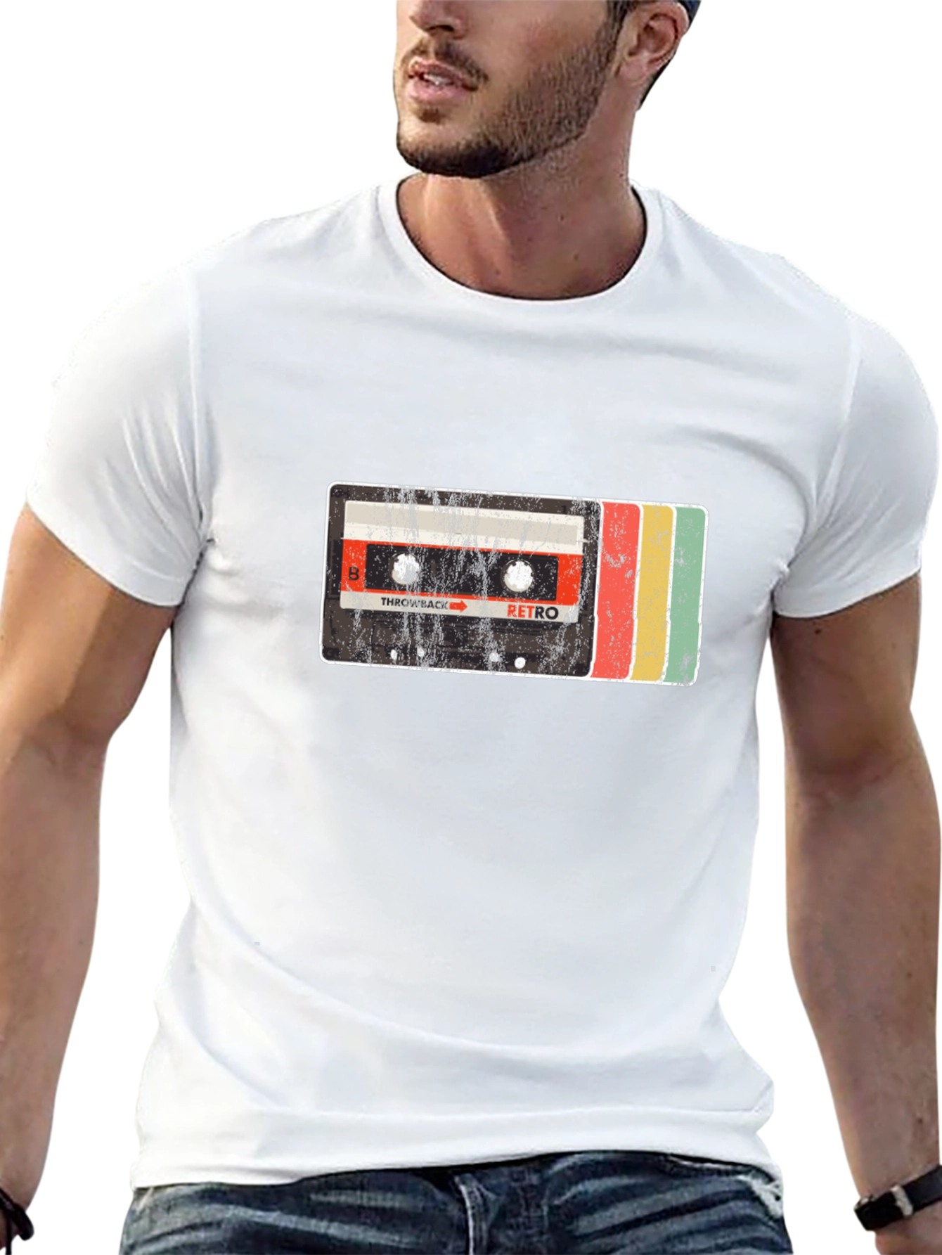 Retro Cassette Tape Graphic Tee - Throwback Style