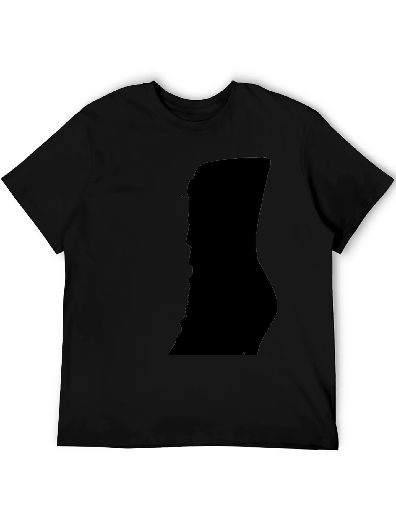 Silhouette Print Black T-Shirt