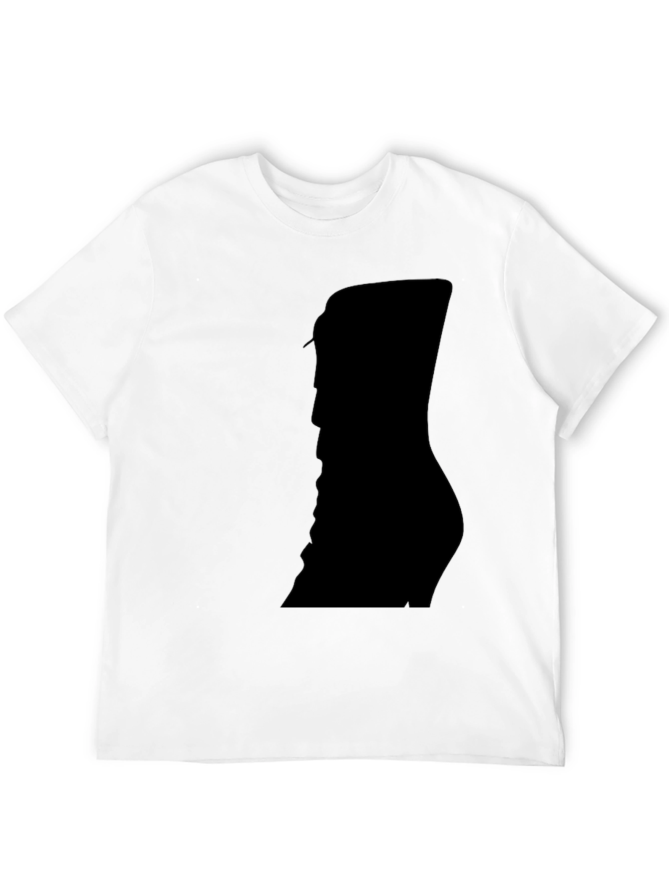 Silhouette Print Black T-Shirt