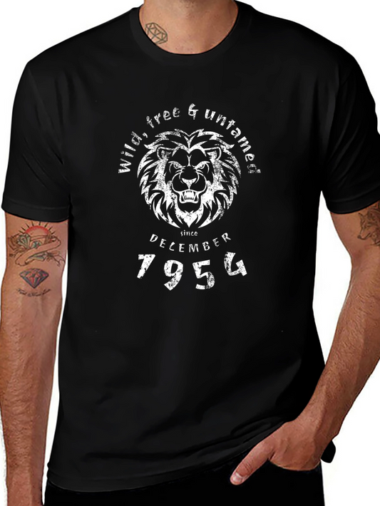 Wild Free & Untamed Lion Black T-Shirt
