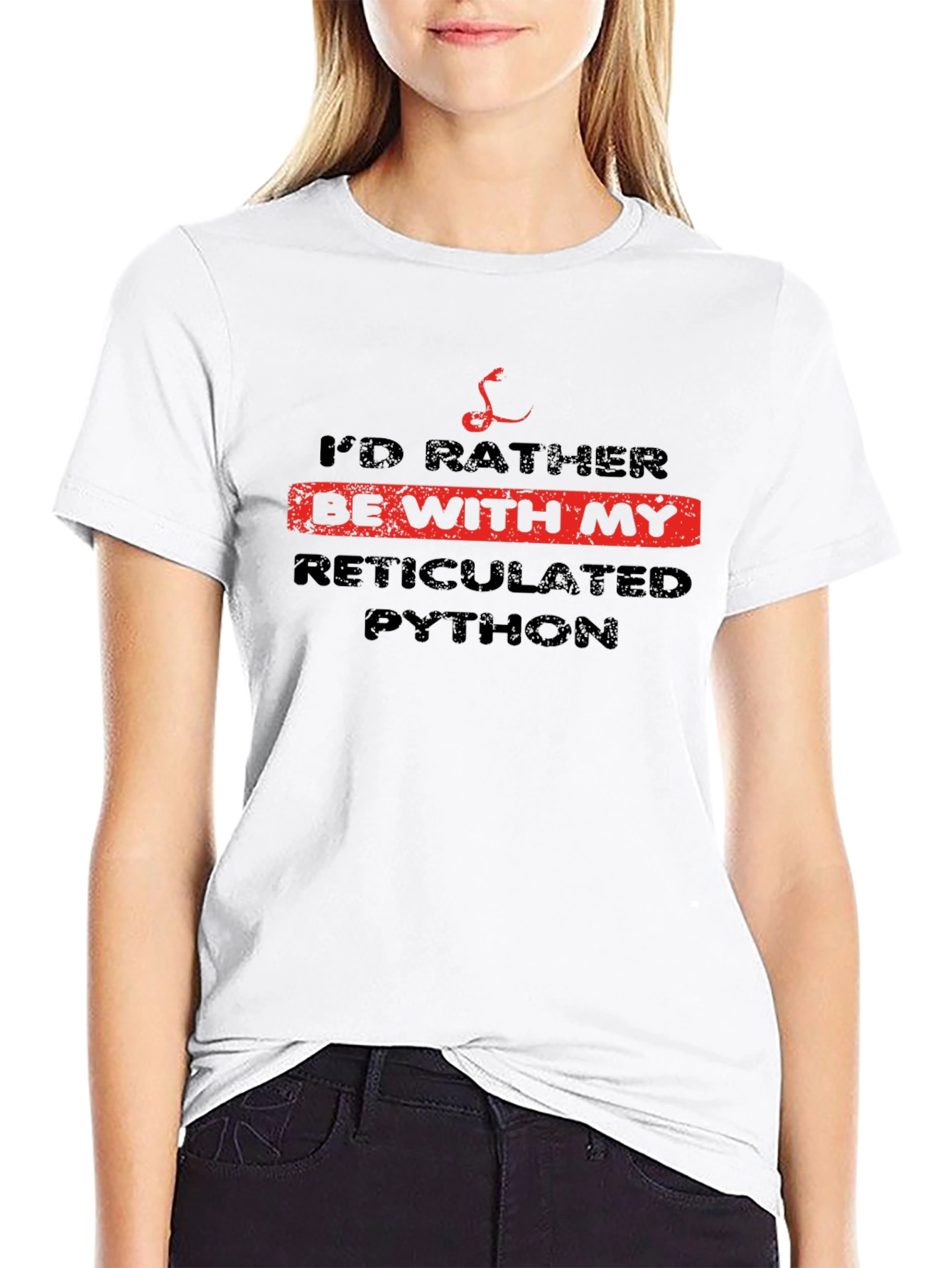 Reticulated Python T-Shirt - Snake Lover Tee