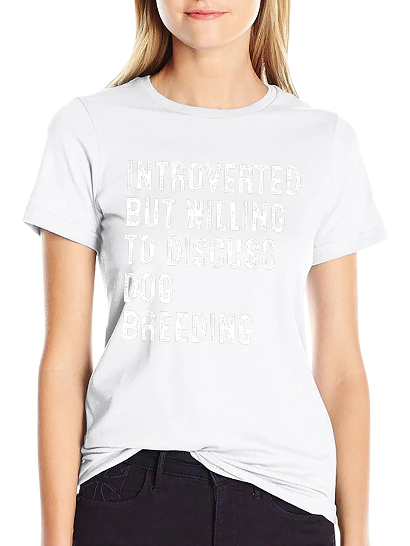 Introverted Dog Breeding Humor T-Shirt