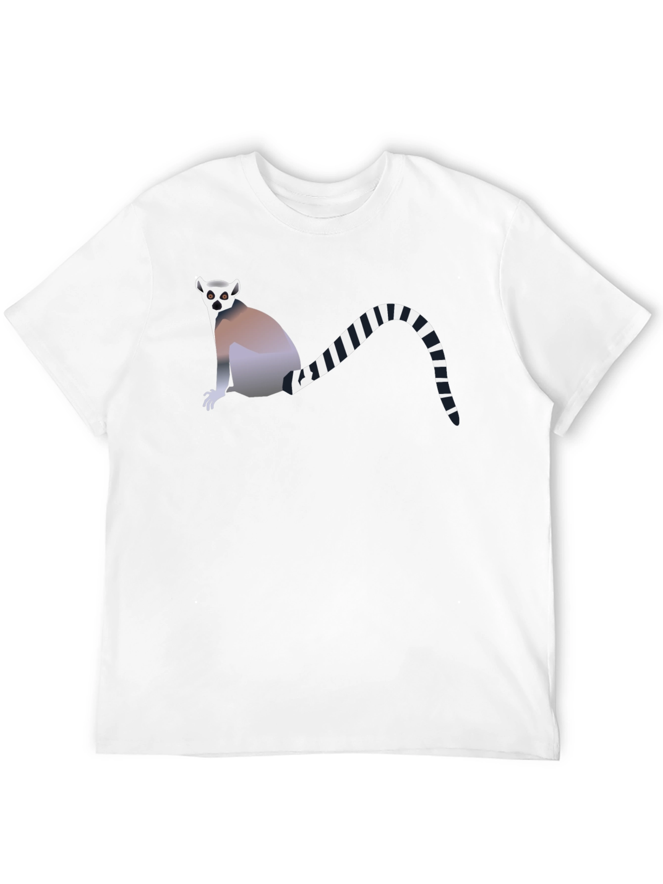 Lemur Graphic Tee - Black Cotton T-Shirt