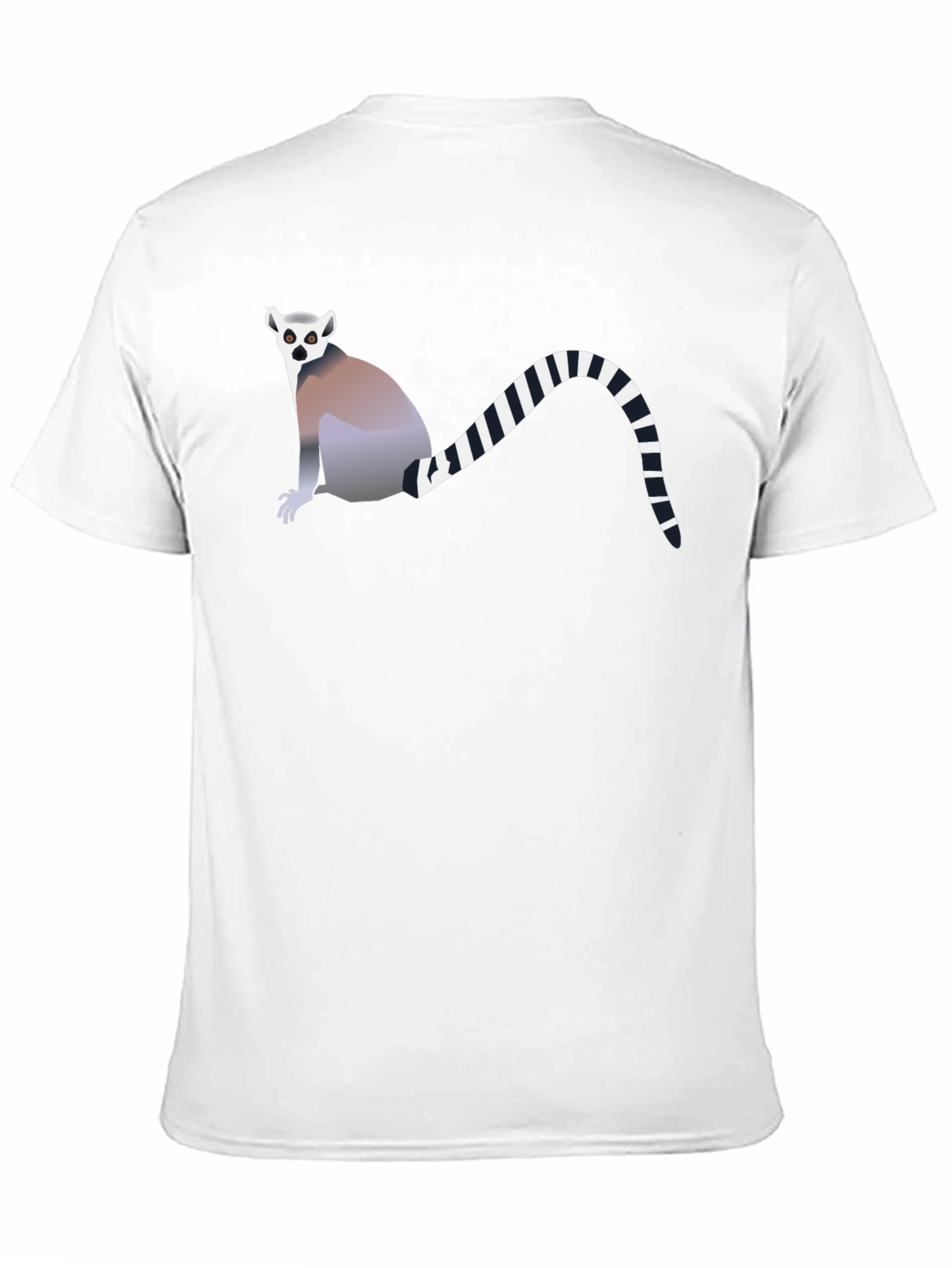 Lemur Graphic Tee - Black Cotton T-Shirt