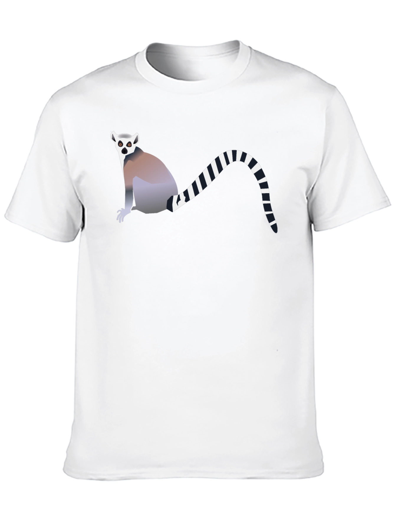 Lemur Graphic Tee - Black Cotton T-Shirt