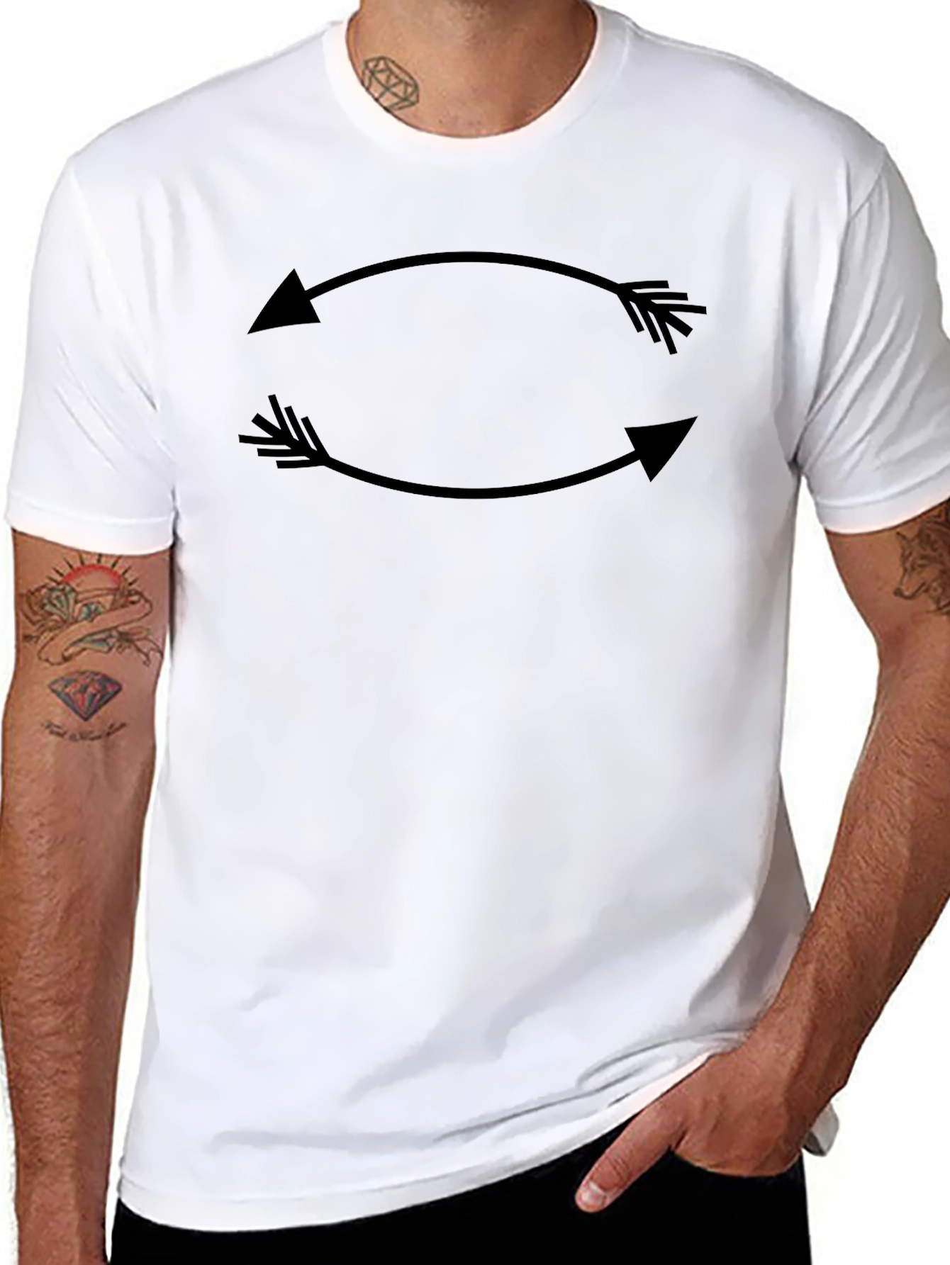 Arrows Graphic T-Shirt - Casual Wear