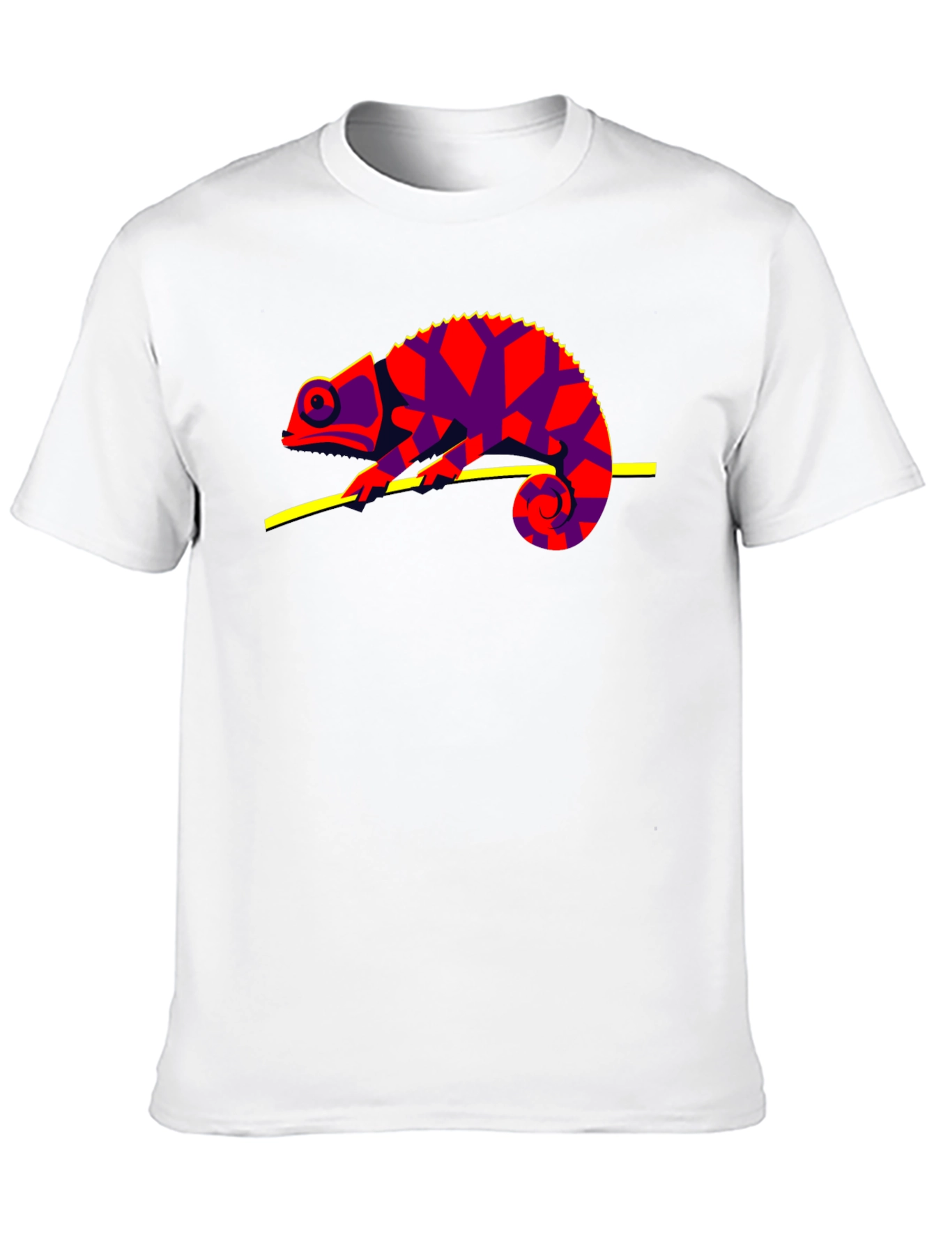 Chameleon Graphic T-Shirt - Cool Lizard Design