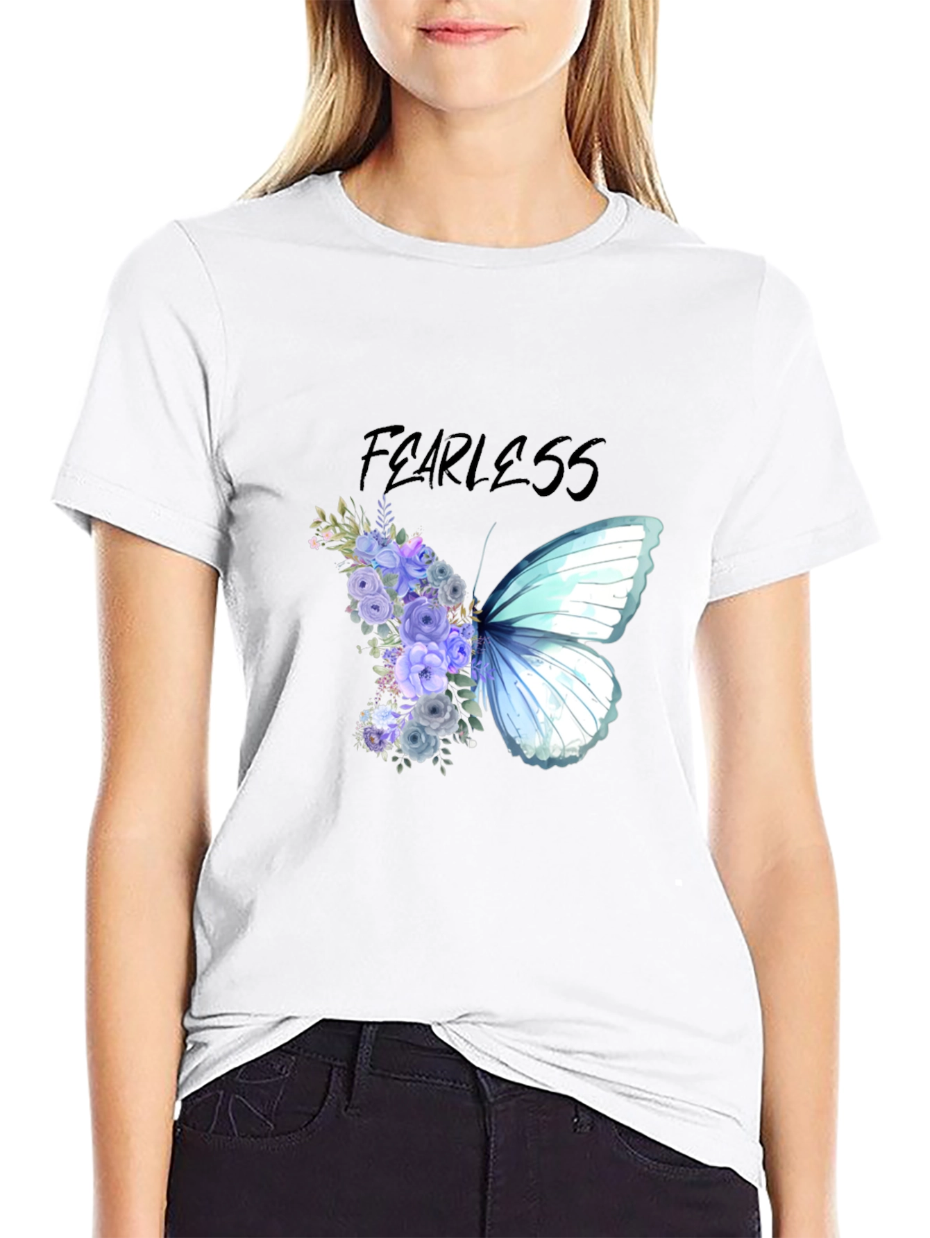 Fearless Butterfly Floral T-Shirt