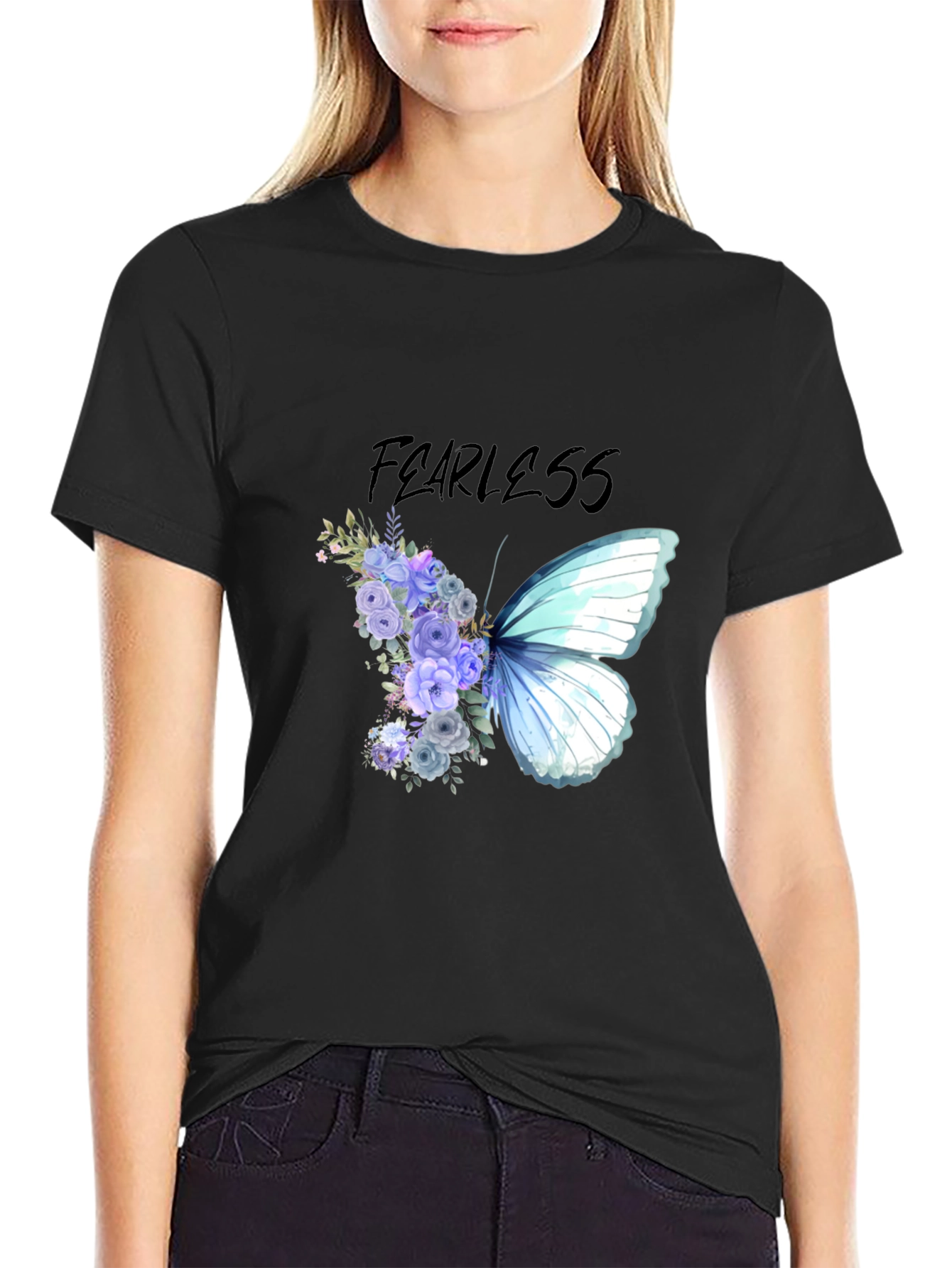 Fearless Butterfly Floral T-Shirt