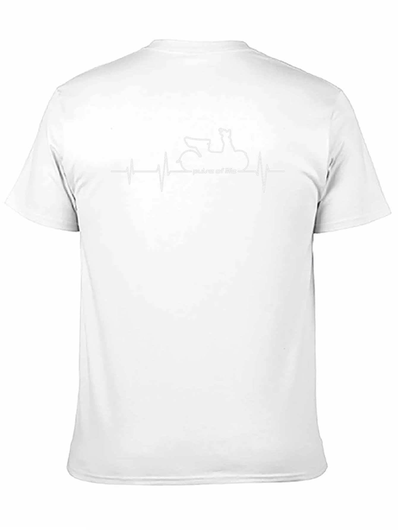 Pulse of Life Scooter T-Shirt - Black Cotton Tee