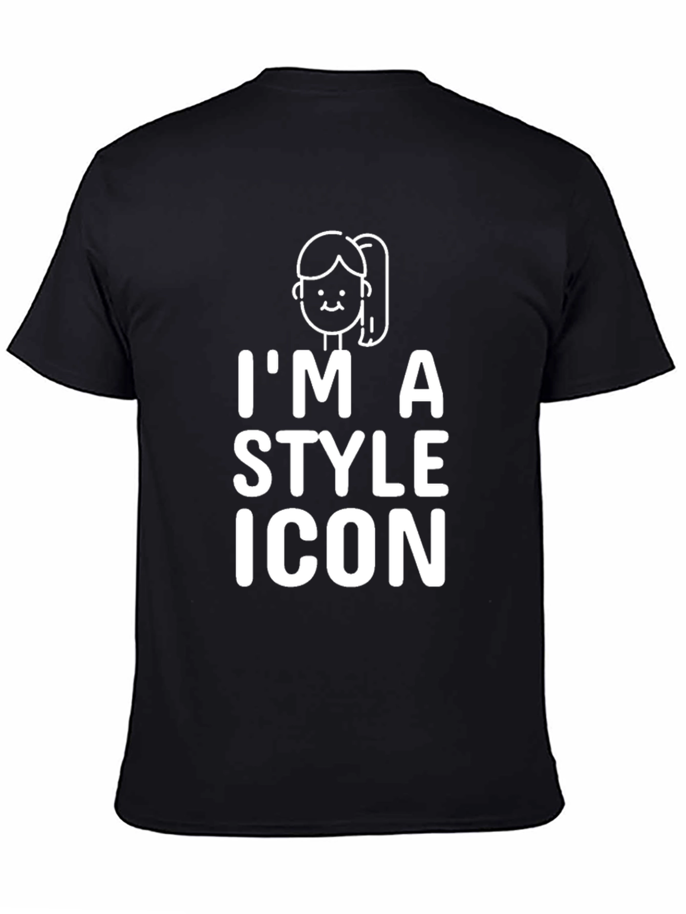 Style Icon Graphic Tee - Unisex Black T-Shirt