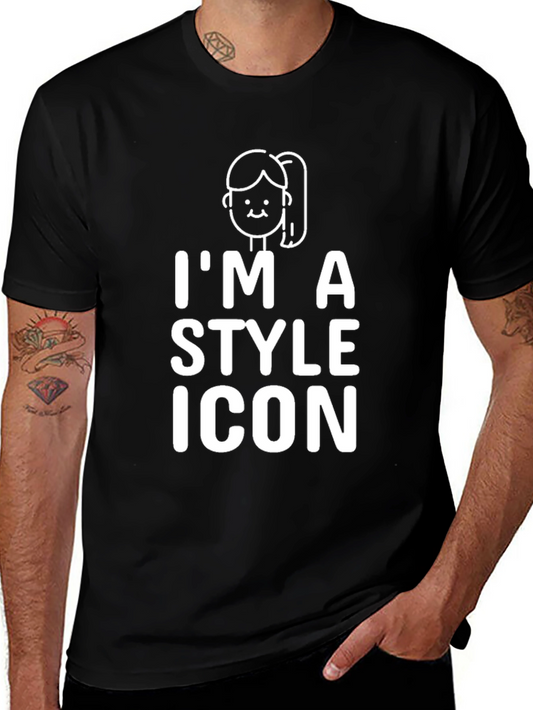 Style Icon Graphic Tee - Unisex Black T-Shirt