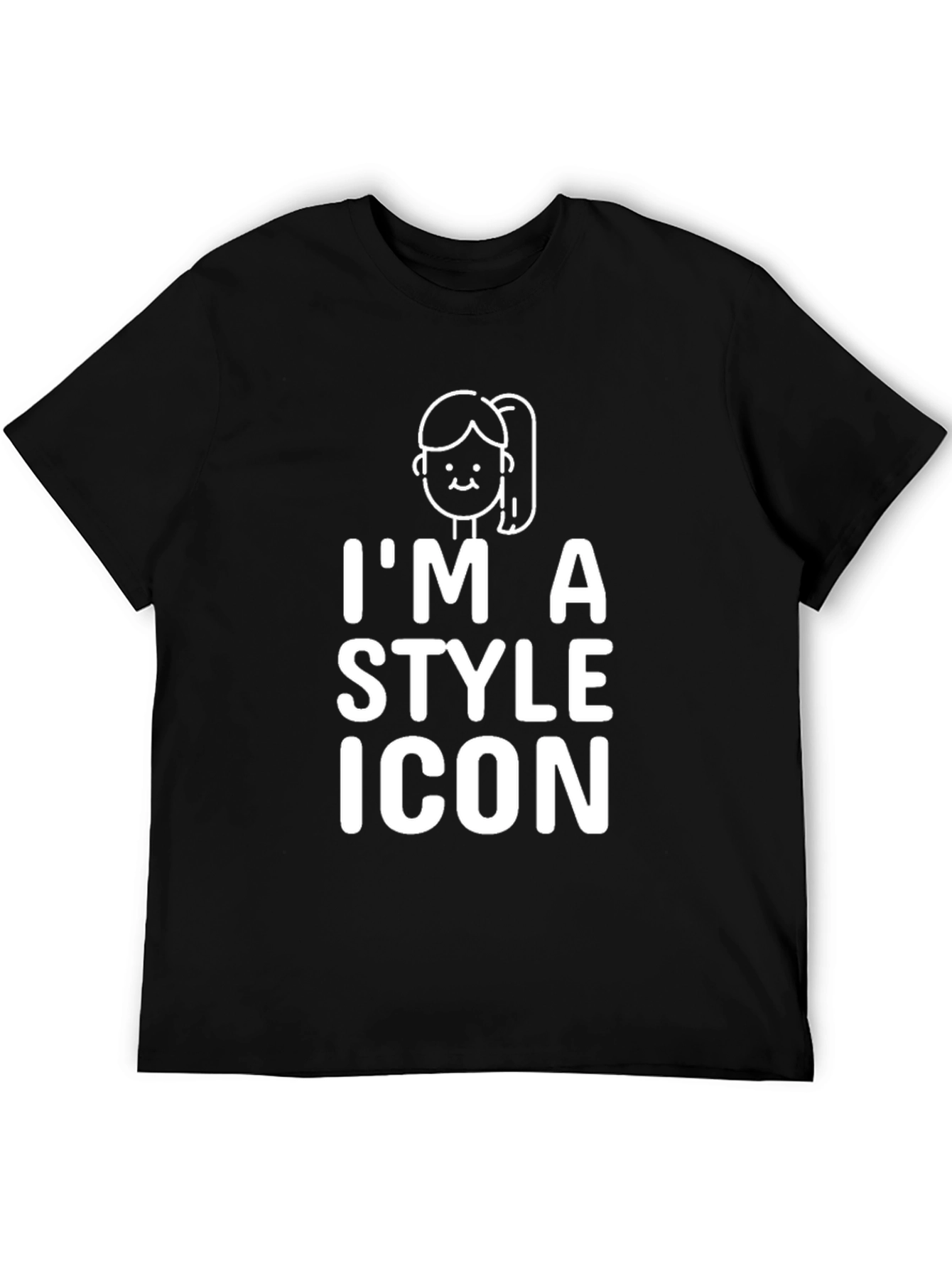 Style Icon Graphic Tee - Unisex Black T-Shirt