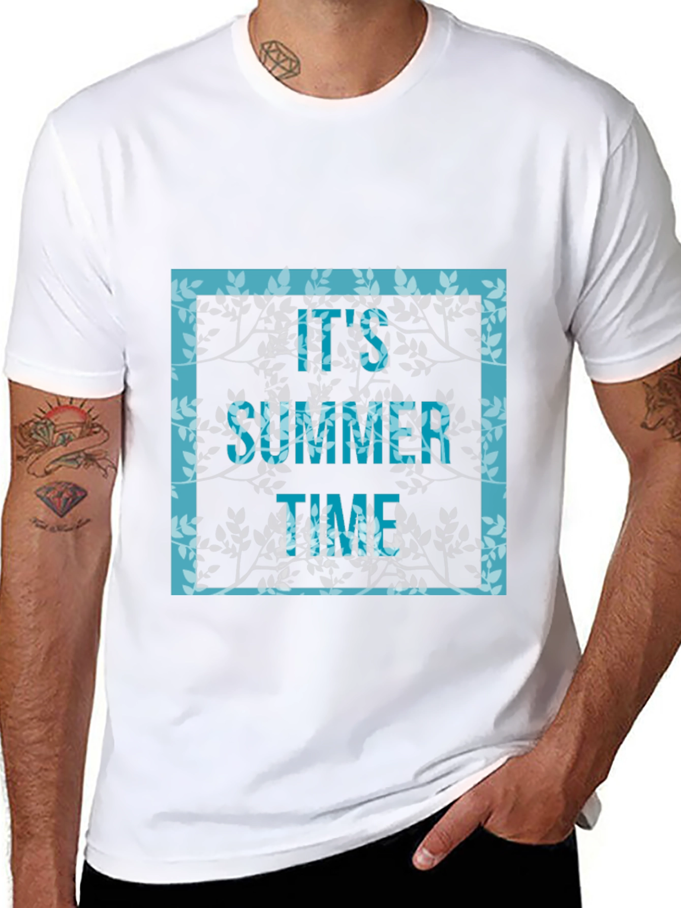 Its Summer Time Graphic Tee - Trendy Black T-Shirt
