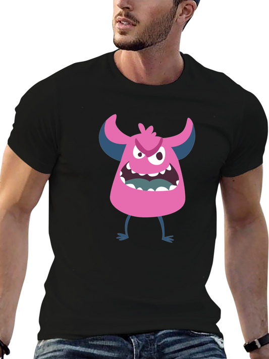Monster Graphic T-Shirt - Black