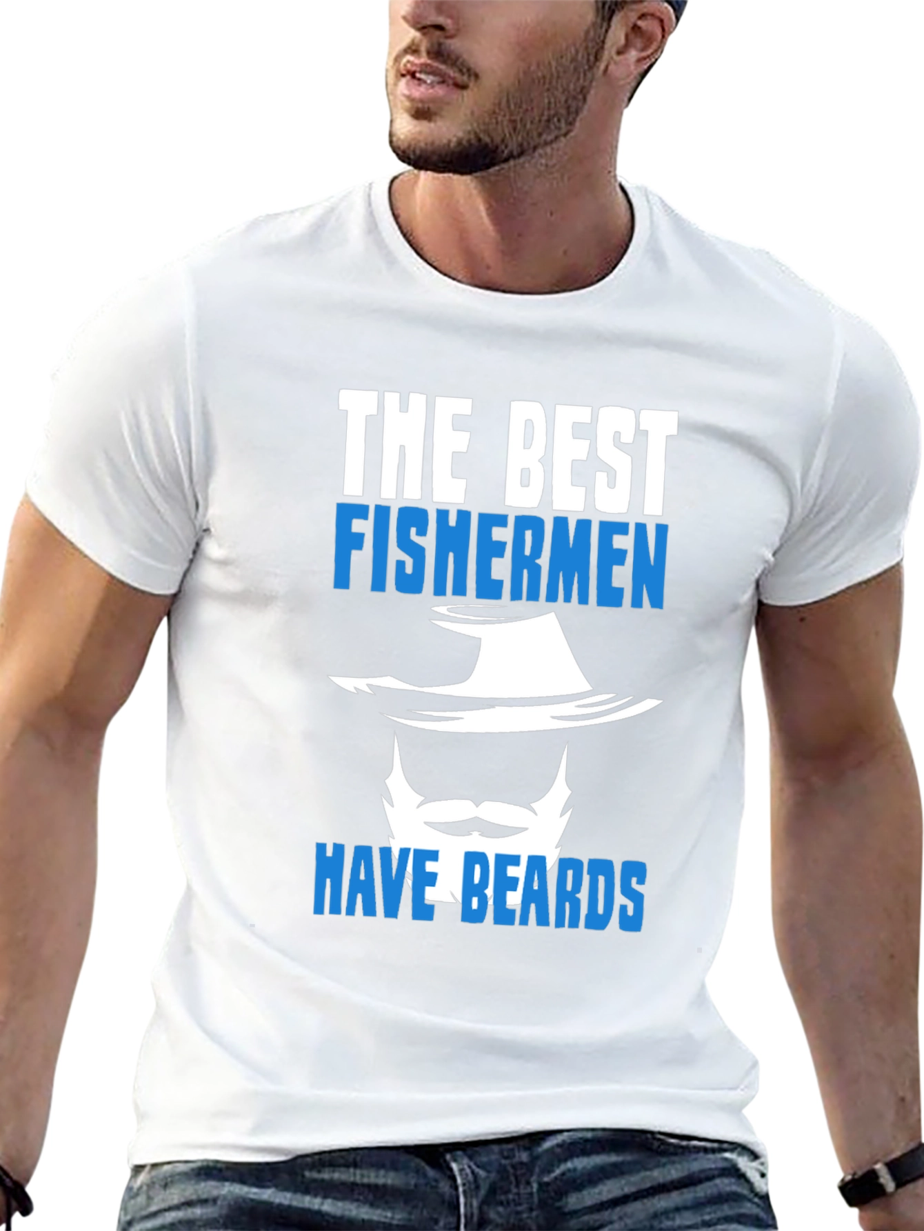 Funny Fisherman T-Shirt - Best Fishermen Have Beards