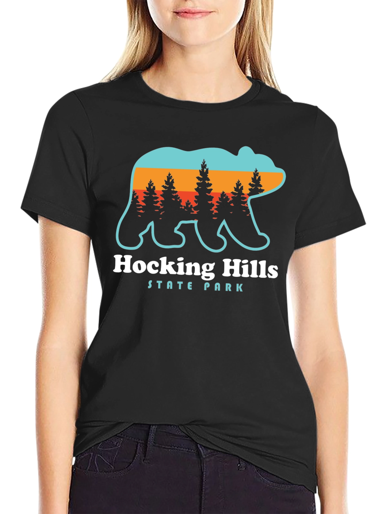 Hocking Hills State Park Bear Graphic Tee