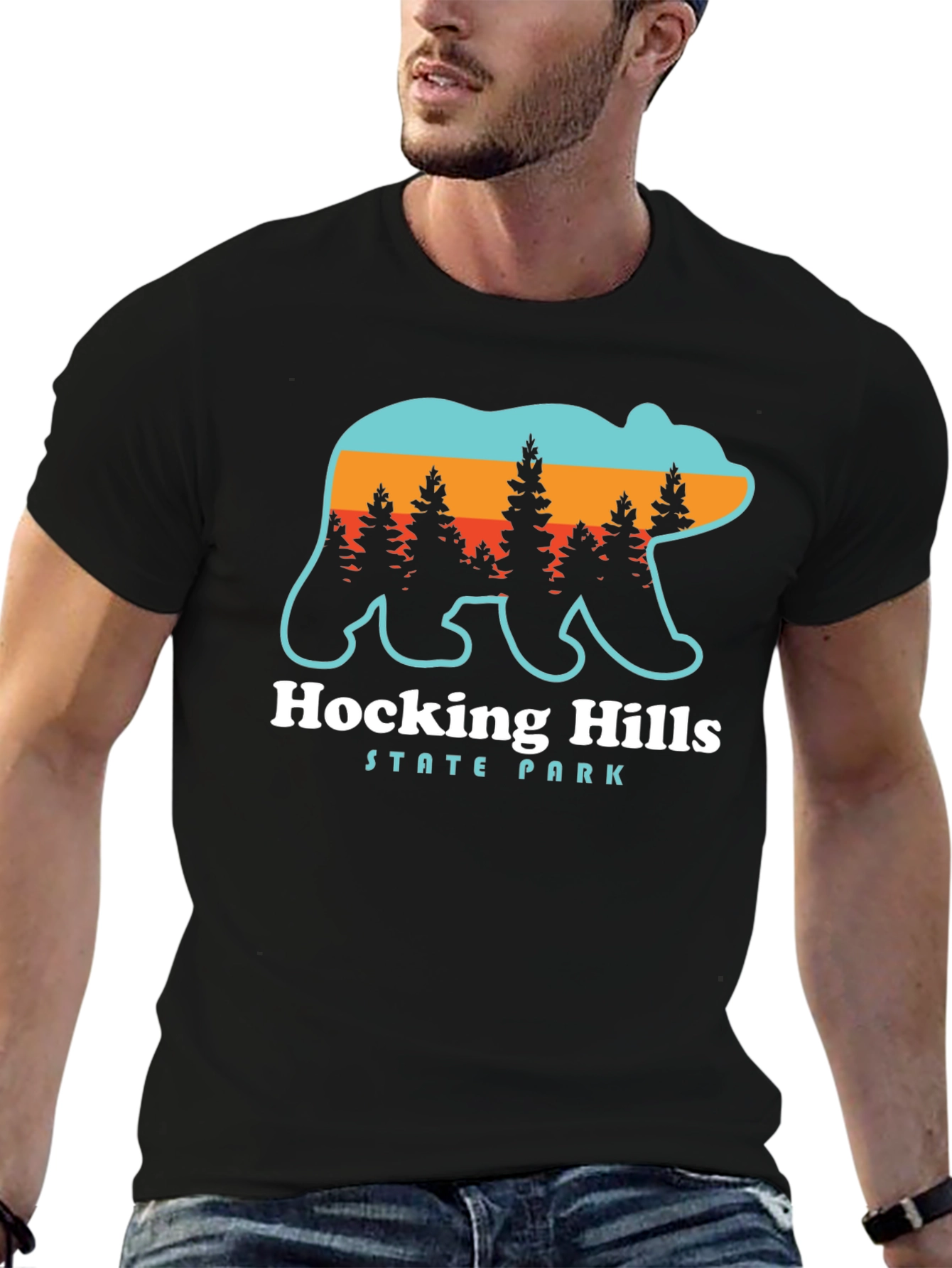 Hocking Hills State Park Bear Graphic Tee