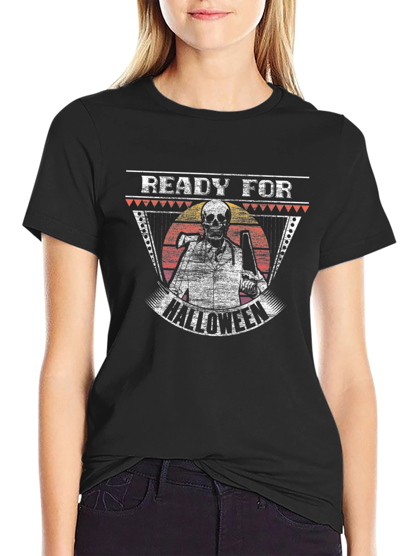 Halloween Skeleton T-Shirt - Ready For Halloween