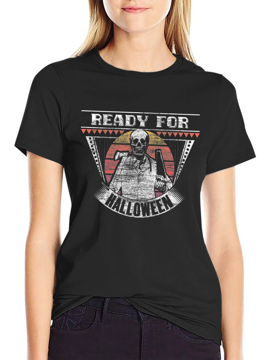 Halloween Skeleton T-Shirt - Ready For Halloween