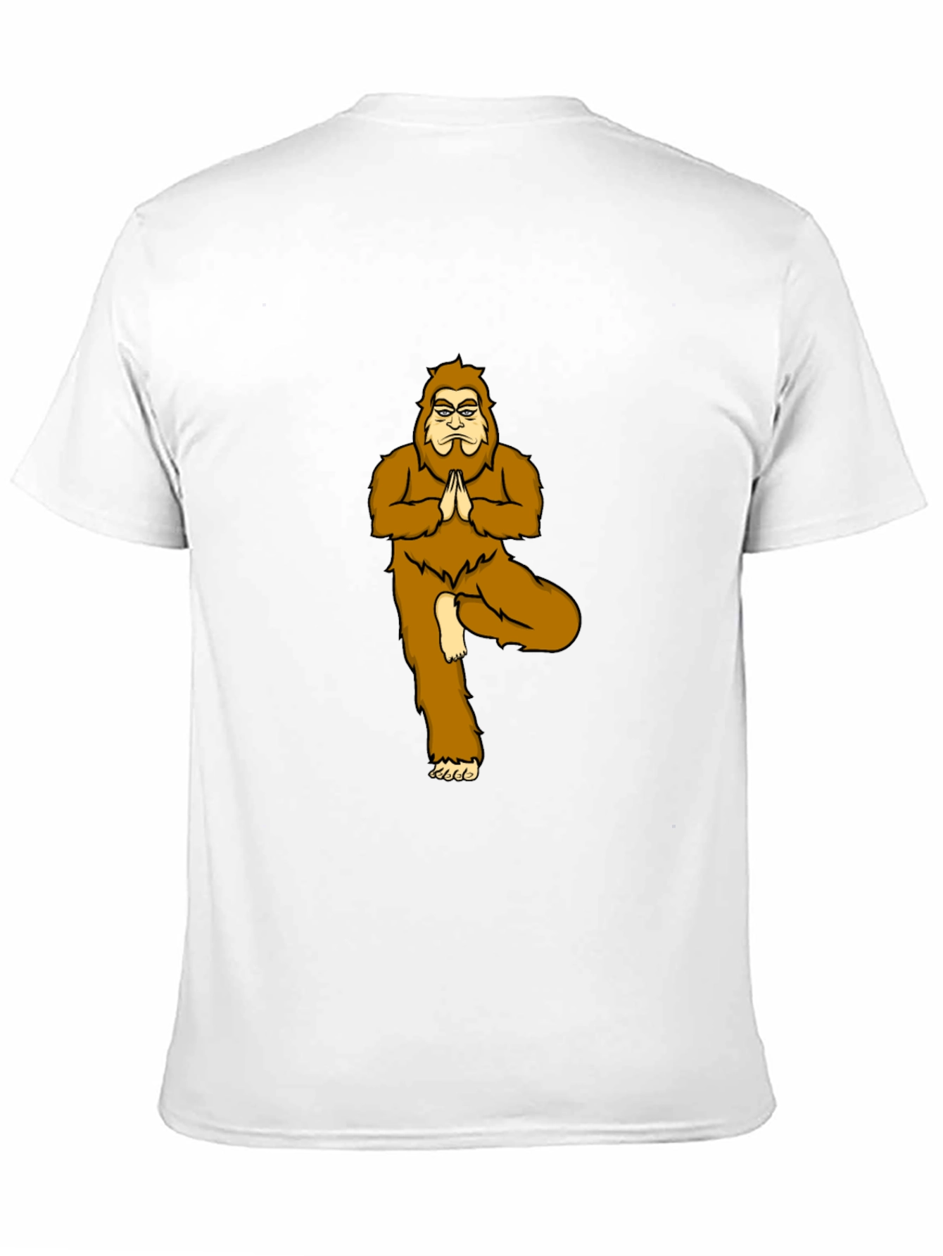 Yoga Bigfoot Black T-Shirt - Novelty Tee
