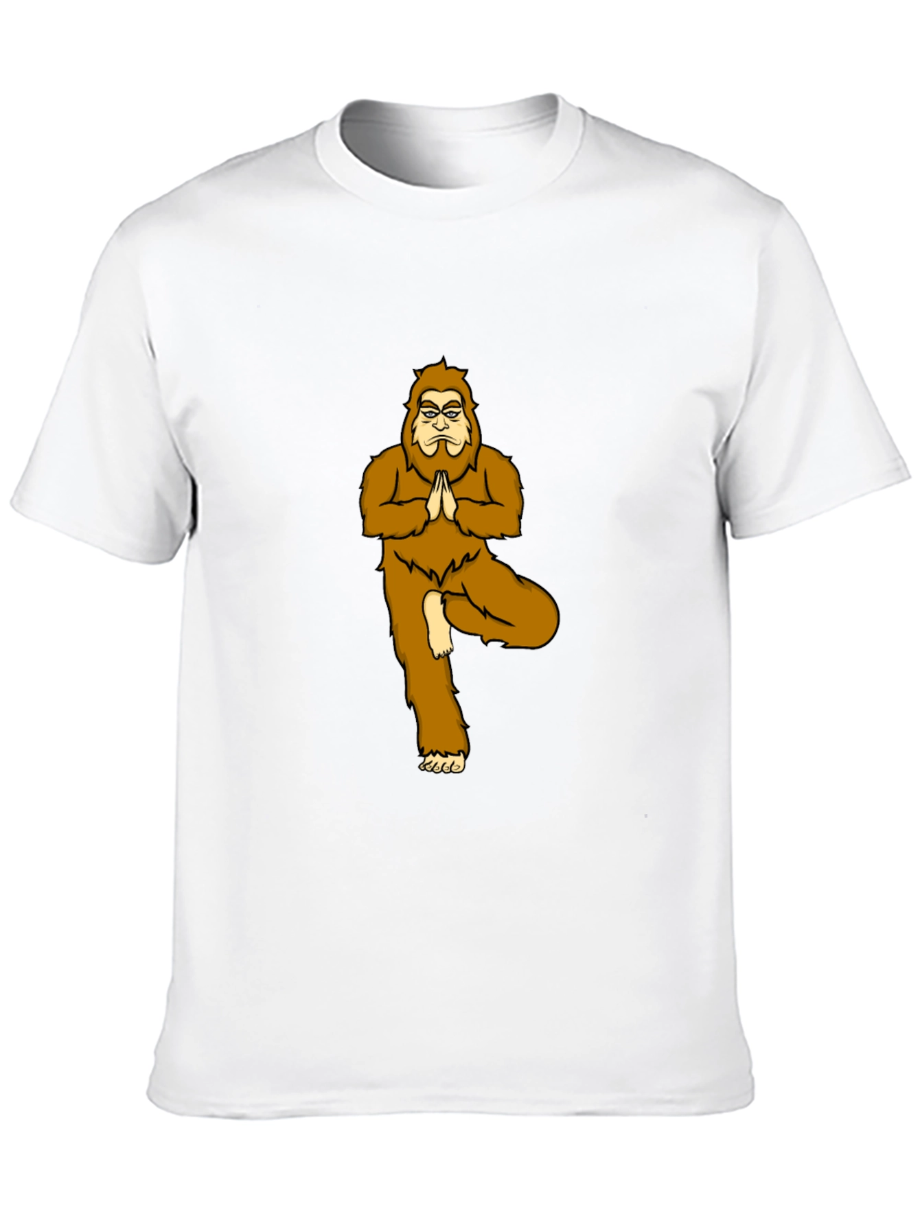 Yoga Bigfoot Black T-Shirt - Novelty Tee