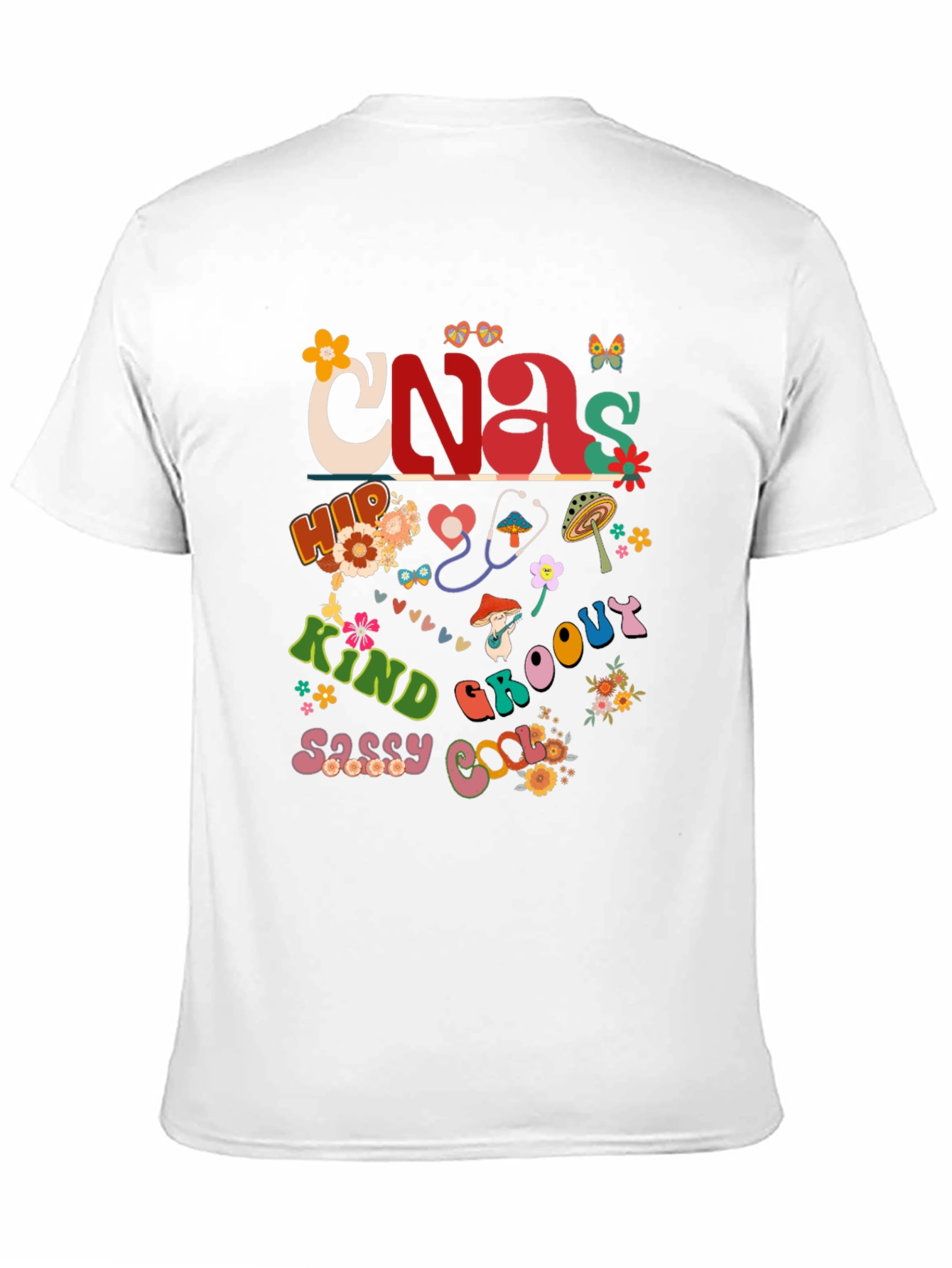 Retro CNA T-Shirt - Groovy Nurse Assistant Apparel