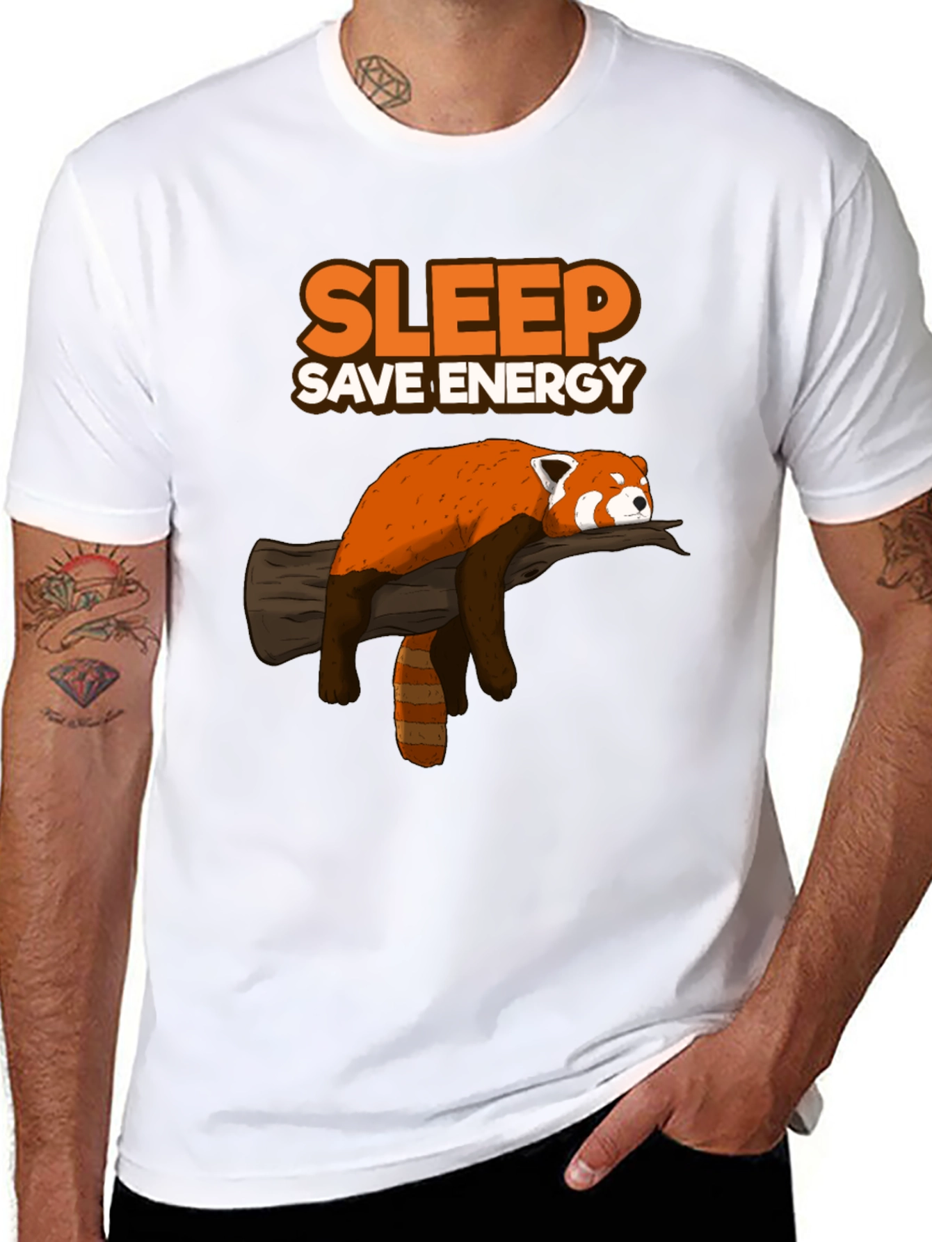 Sleep Save Energy Red Panda T-Shirt