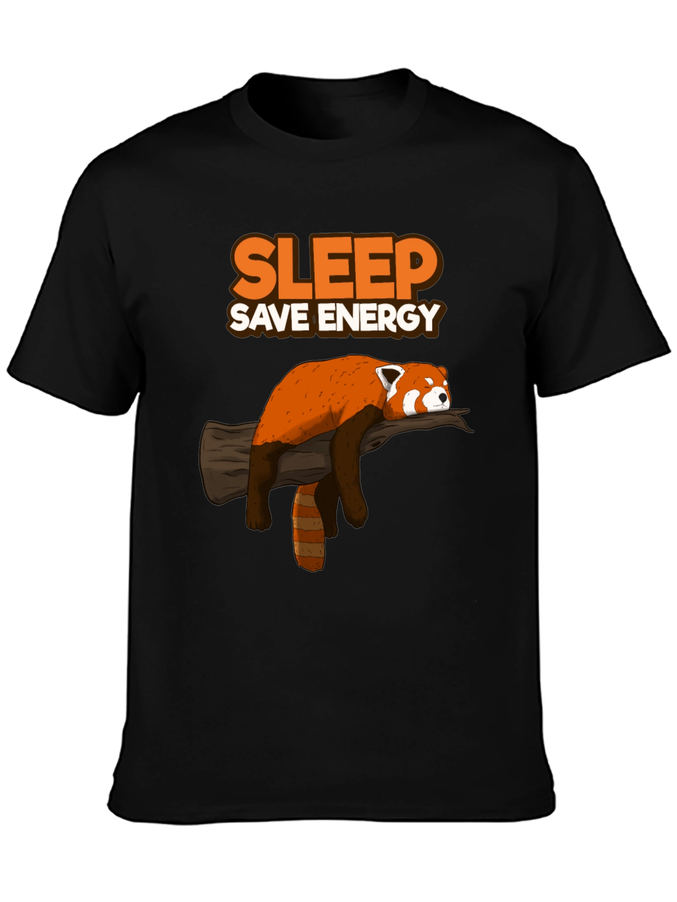 Sleep Save Energy Red Panda T-Shirt