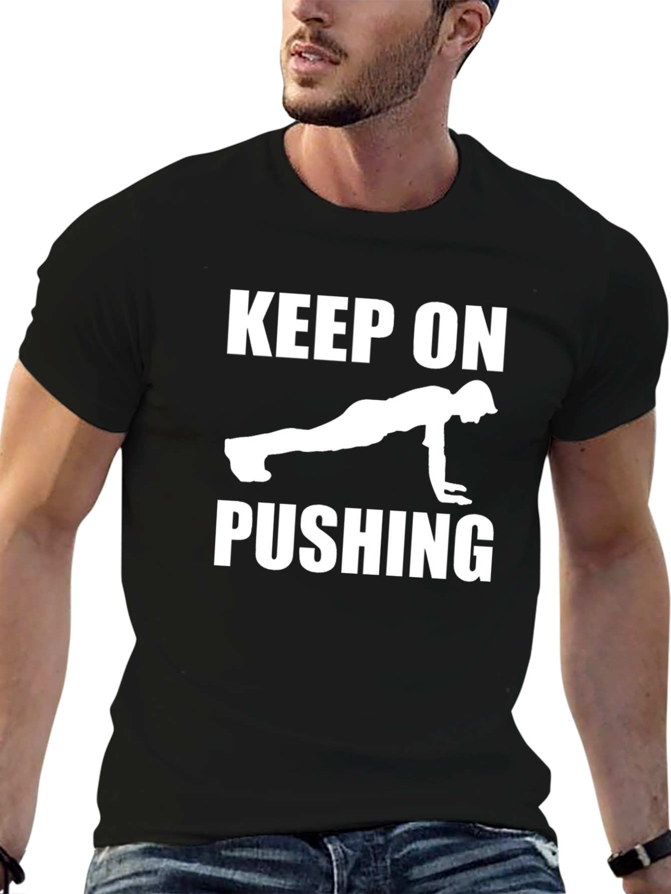 Keep On Pushing Graphic T-Shirt
