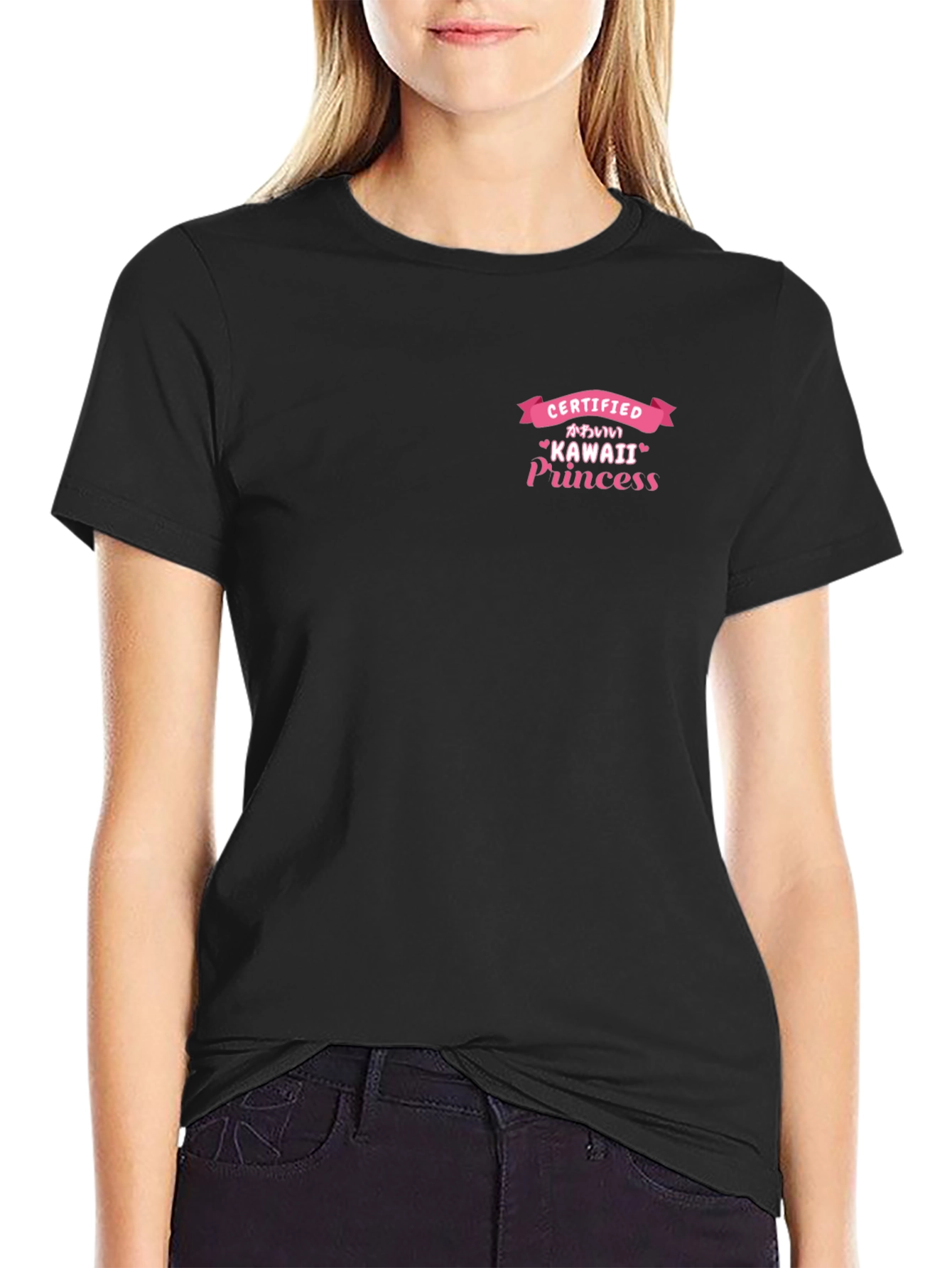 Kawaii Princess Certified T-Shirt - Black