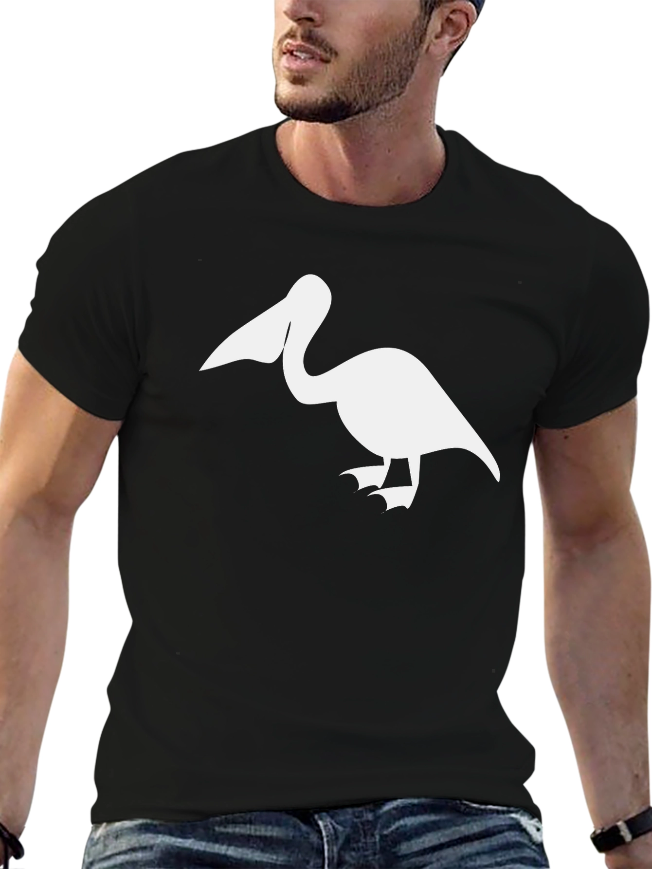 Pelican Graphic T-Shirt - Black Cotton Tee