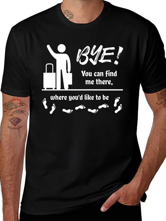 Bye! Novelty Graphic T-Shirt