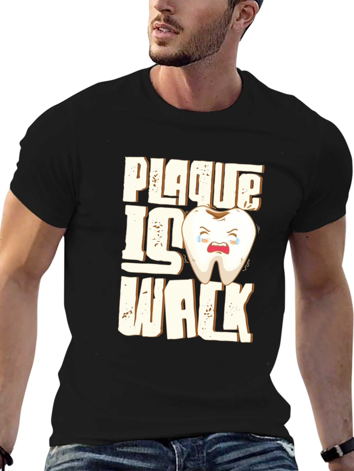Plaque Is Wack Funny Tooth T-Shirt
