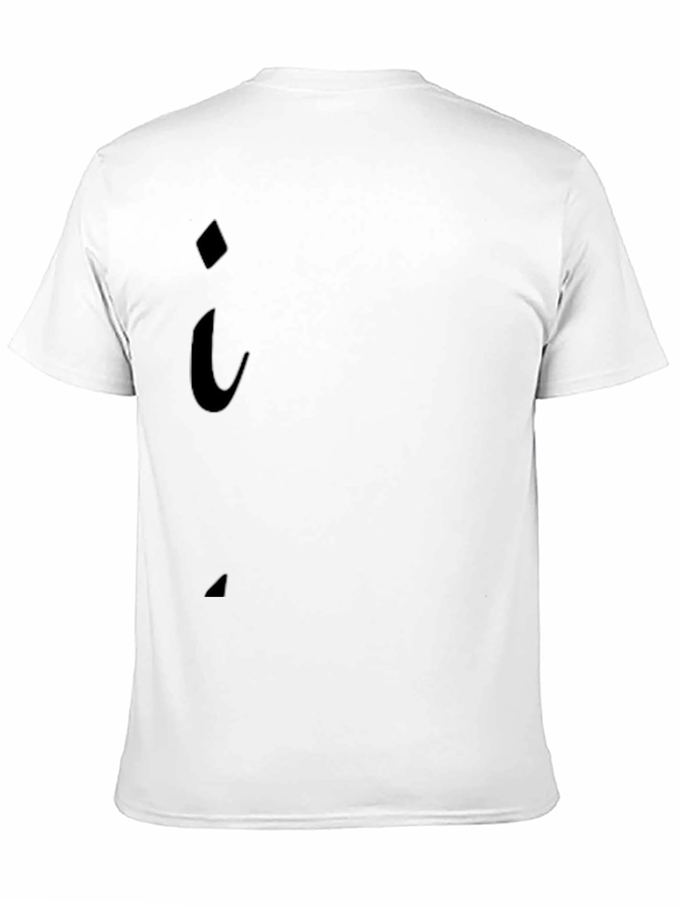 Mens Black Stylish Letter I T-Shirt Casual Wear
