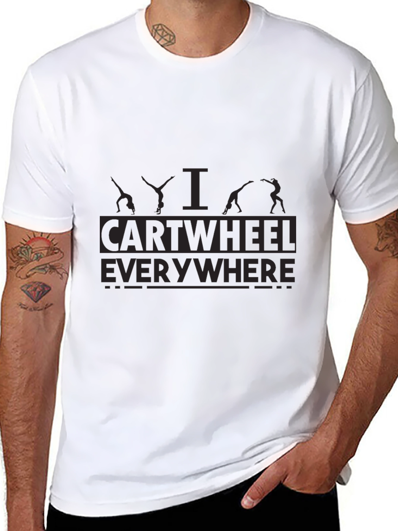 I Cartwheel Everywhere T-Shirt - Gymnastics Graphic Tee