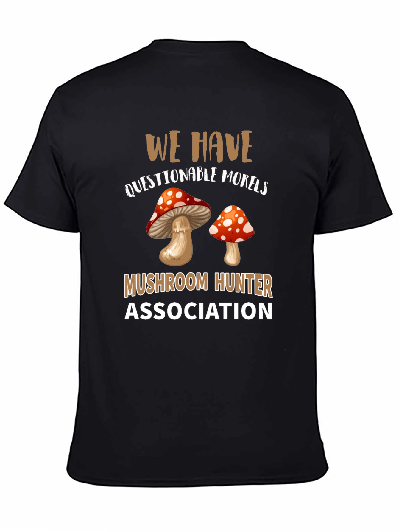 Mushroom Hunter Association Graphic T-Shirt